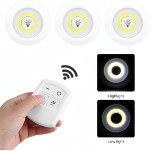 Ultra parlak 150 lümen COB LED pak ışığı kabine altında kablosuz pil kumandalı musluk basmalı lamba uzaktan kumanda ile - Product Image 6