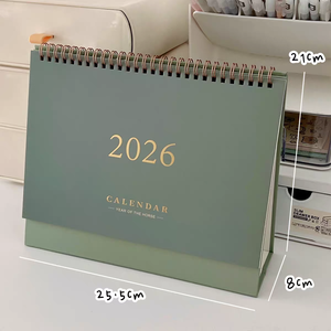 Bộ lịch để bàn vĩnh cửu in tùy chỉnh 365 ngày, kế hoạch năm 2026, kèm giá đỡ gỗ, quà tặng doanh nghiệp, dùng cá nhân - Product Image 4