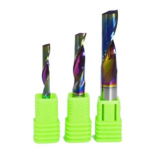 HOZLY ขลุ่ยเดี่ยว DLC เคลือบเครื่องตัดมิลลิ่งสําหรับอลูมิเนียมคาร์ไบด์ End Mills ตัดเครื่องมือเราเตอร์บิตเครื่องมือ CNC - Product Image 2