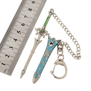 พวงกุญแจ Zelda Sword Mini พวงกุญแจรูปดาบโลหะขนาด9ซม. พวงกุญแจ - Product Image 1