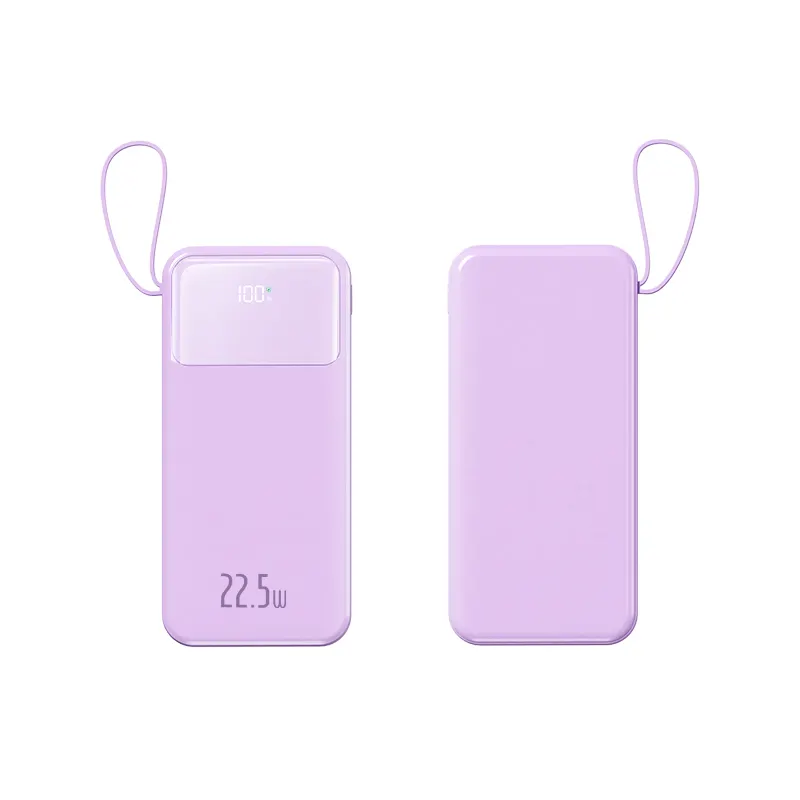 2024 New Keychain 3 In One USB Port 10000mAh Fast Charging Power Bank 22.5W Portable Charger Power Bank Battery Pack Emergency