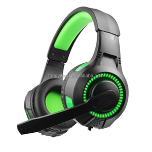 Auriculares con cable para jugadores con LED colorido USB/conector Jack de 3,5mm Auriculares para juegos de PC para computadora - Product Image 4