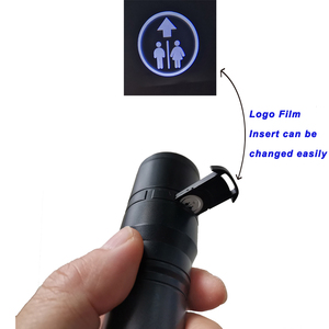 Kunden spezifisches Logo Multifunktions-Nachtlicht fackel Drop-Versand Wiederauf ladbare tragbare <span class=keywords><strong>LED</strong></span>-Logo-Projektor-Taschenlampe