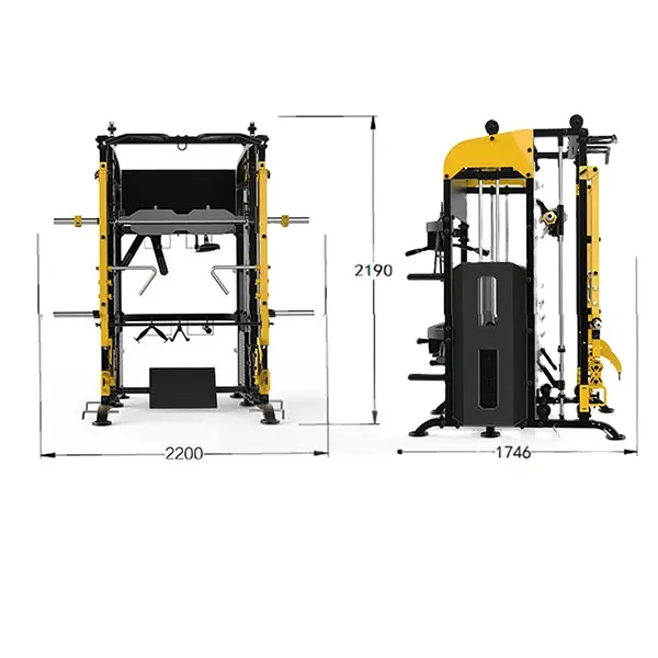 Machine d'entrainement multifonctionnelle DZ039, appareil de musculation, support de Squat, pour usage domestique ou d'entraînement, offre spéciale