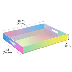 Phong cách hiện đại cầu vồng Acrylic hiển thị giá ăn sáng và món tráng miệng phục vụ khay cho trang trí nội thất-Nhà máy bán buôn - Product Image 6