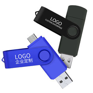 定制标志旋转USB 2.0记忆棒8GB容量USB闪存驱动器，带C型接口时尚钥匙商务风格磁盘 - Product Image 4