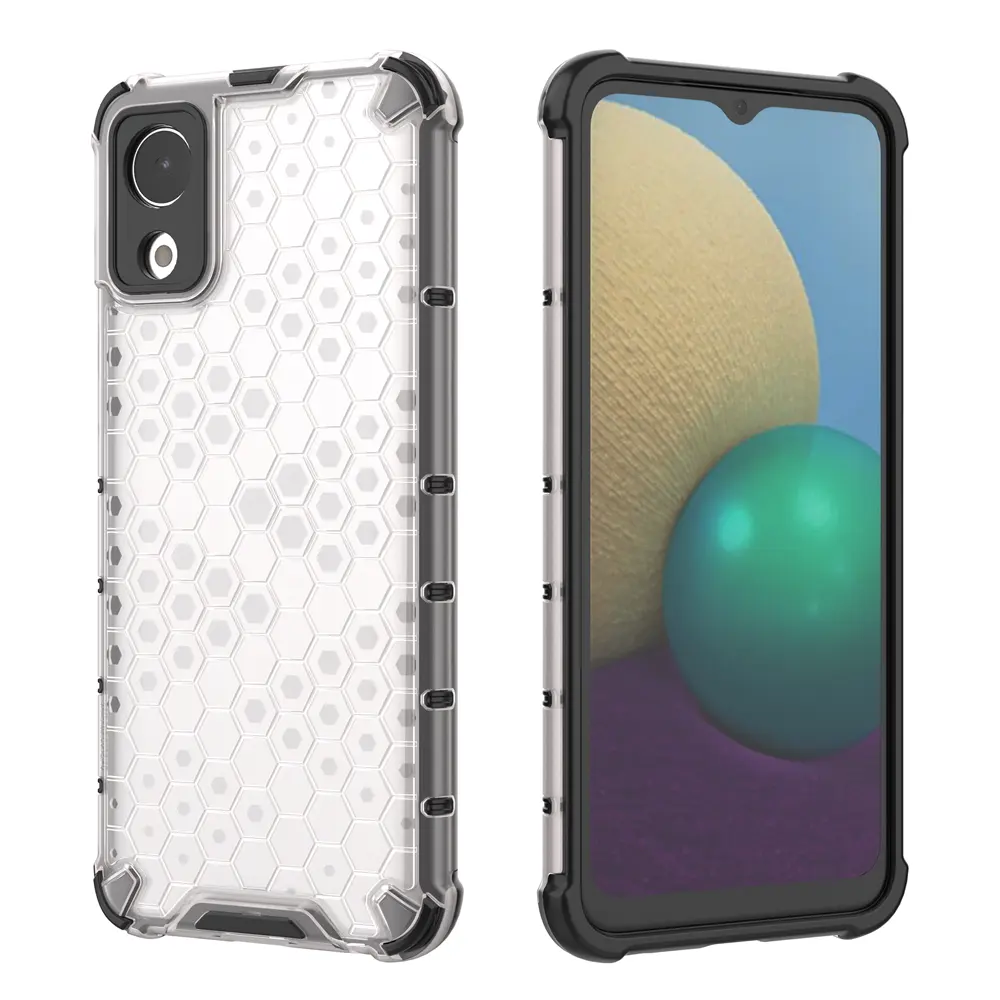 Funda trasera dura de TPU a prueba de golpes para Samsung Galaxy A03 Core A03Core 2021, carcasa protectora de cuerpo de panal 2 en 1