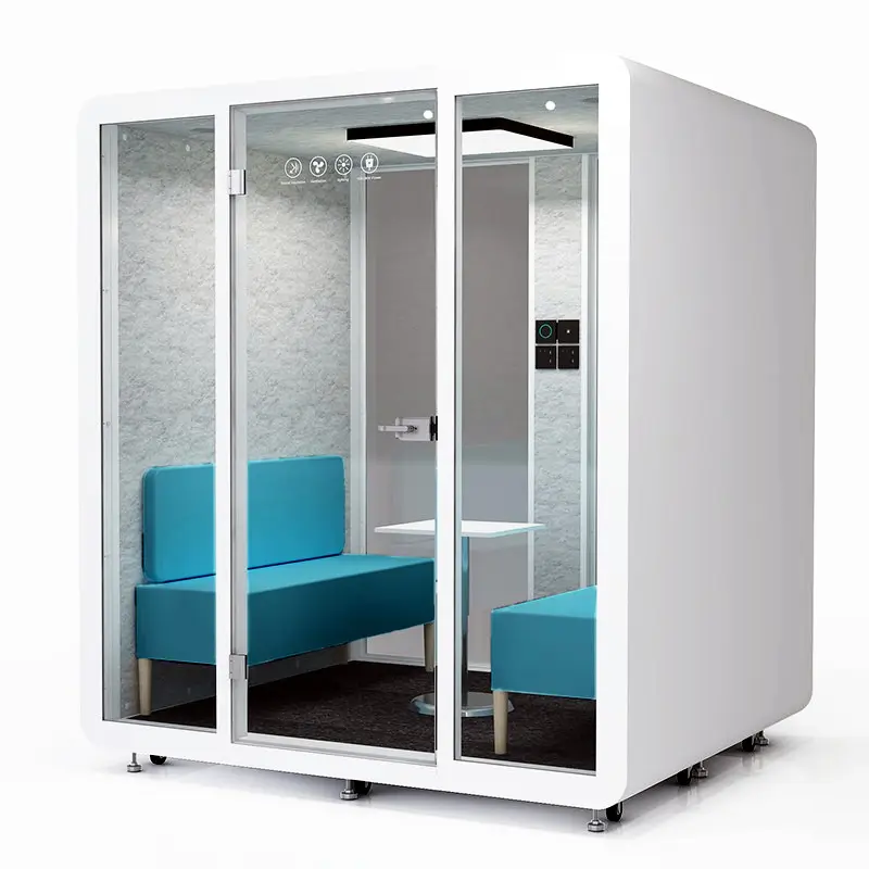 Moderne Privacy Kantoor Telefooncel Focus Booth Met Een Open Kantoorlus Solo Privacy Pod