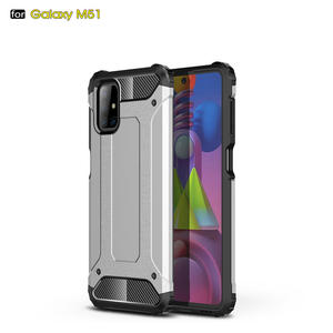 Zırh 2 in 1 ayrılabilir darbeye sert PC + yumuşak TPU arka kapak <span class=keywords><strong>Sam</strong></span> sung Galaxy M51 için kılıf