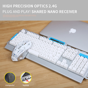光学式マウスコンボ104キー2.4GワイヤレスゲーミングキーボードforWindows Android IOS - Product Image 4