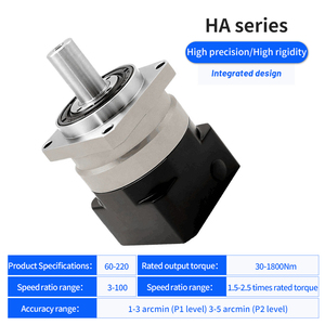 120mm Flange Disc <strong>Output</strong> High Precision Planetary Gearbox with Reducer <strong>Ratio</strong> 4~100:1 Helical Gear <strong>Input</strong> 3 Arcmin - Product Image 2