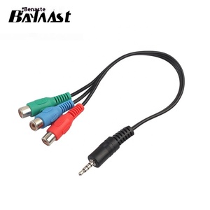 Lotus kablosu 3.5 devrim 3RCA kadın Video adaptörü koaksiyel ve Fiber 5m uzunluk projektör araba kamera AV kablosu oyuncular için - Product Image 2