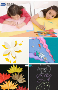 Handmade 4k 8K 16k 180g tông hai mặt với màu đen trắng đầy đủ mở cho trẻ em sơn A4 <span class=keywords><strong>A3</strong></span> kích cỡ tùy chỉnh màu sắc - Product Image 4