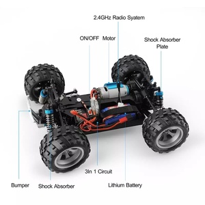 Wltoys <span class=keywords><strong>A979</strong></span> 2.4G 1/18 קנה מידה 4WD 50 KM/H <span class=keywords><strong>RC</strong></span> תחביב שליטת רדיו מכונית מירוץ במהירות גבוהה מיני מפלצת <span class=keywords><strong>RC</strong></span> משאית