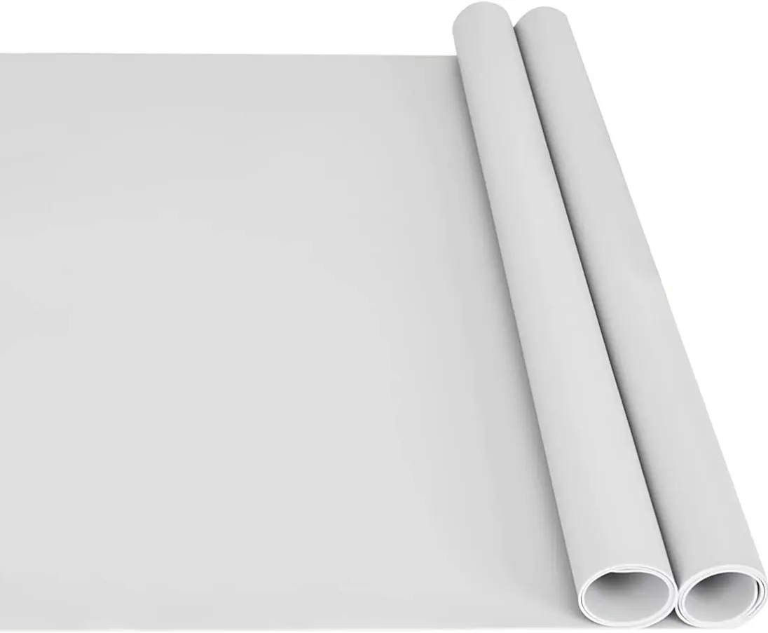 Tapis de comptoir en silicone épais grand tapis résistant à la chaleur protecteur de comptoir tapis de cuisson antiadhésif pour pâtisserie napperons gris 1 par kit