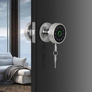 Smart Home Door <strong>Lock</strong> with Tuya App Control Cerradura Inteligente Fingerprint Door Knob <strong>Lock</strong> With <strong>Key</strong> - Product Image 2
