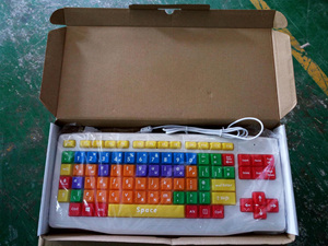 Nuova tastiera colorata impermeabile popolare con grande lettera grande stampa tastiera del Computer supporta più versioni linguistiche - Product Image 4