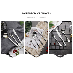 Cheap Price Silver Dinnerware Set <strong>Flatware</strong> Set Dinner Spoons Forks and Knife Stainless Steel Cutlery Set - Product Image 5