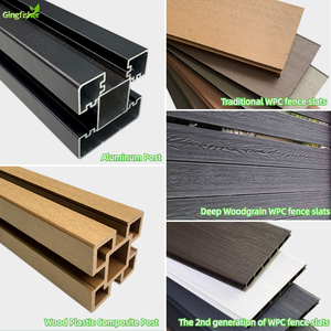Dekorative Privatsphäre Horizontale Holz Kunststoff Verbund Zaun platte 8x8 Zaun platten für den Garten
