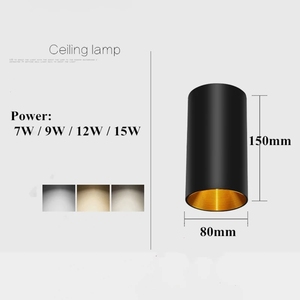 表面安装圆柱形发光二极管COB筒灯金色反射器7W 9W 12W 15w发光二极管天花板灯泡聚光灯发光二极管筒灯 - Product Image 4