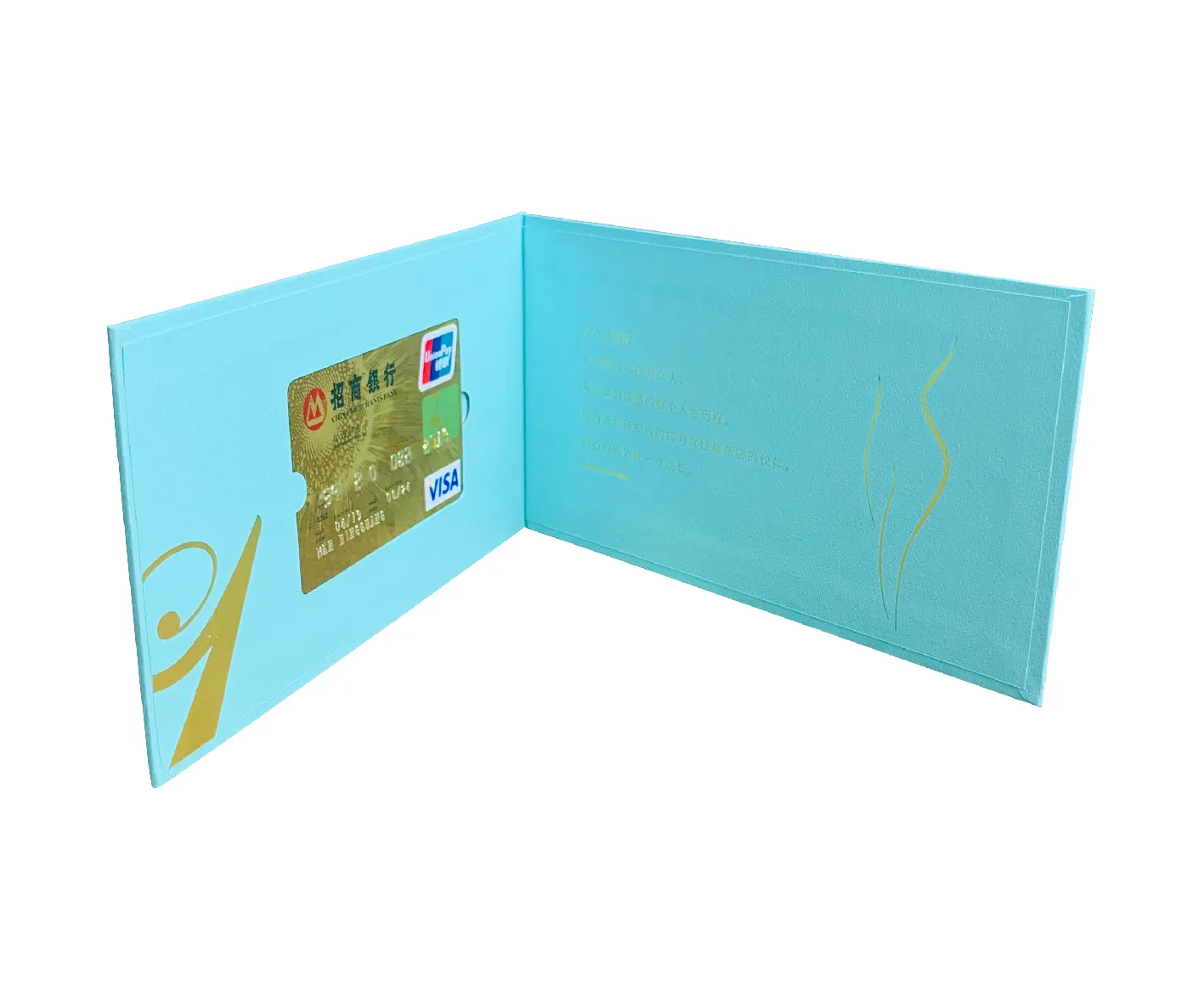 Porta cartão de presente luxuoso personalizado, embalagem de cartão de spa autenticidade de joias
