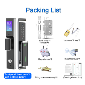Fingerprint Door Lock Biometric Eye <strong>Scan</strong> Smart TTLOCK <strong>APP</strong> Fully Automatic Design Electronic Door Lock with Camera - Product Image 6