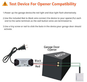 <span class=keywords><strong>WiFi</strong></span>-Schalter Smart Garagentoröffner-Controller Arbeiten mit Alexa Echo Google Home Smart Life/Tuya APP-Steuerung Kein Hub erforderlich