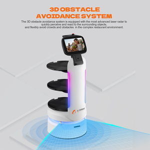 LJ robot sürücüsüz tekerlekli mobil kooperatif Robot ticari servis robotu - Product Image 2