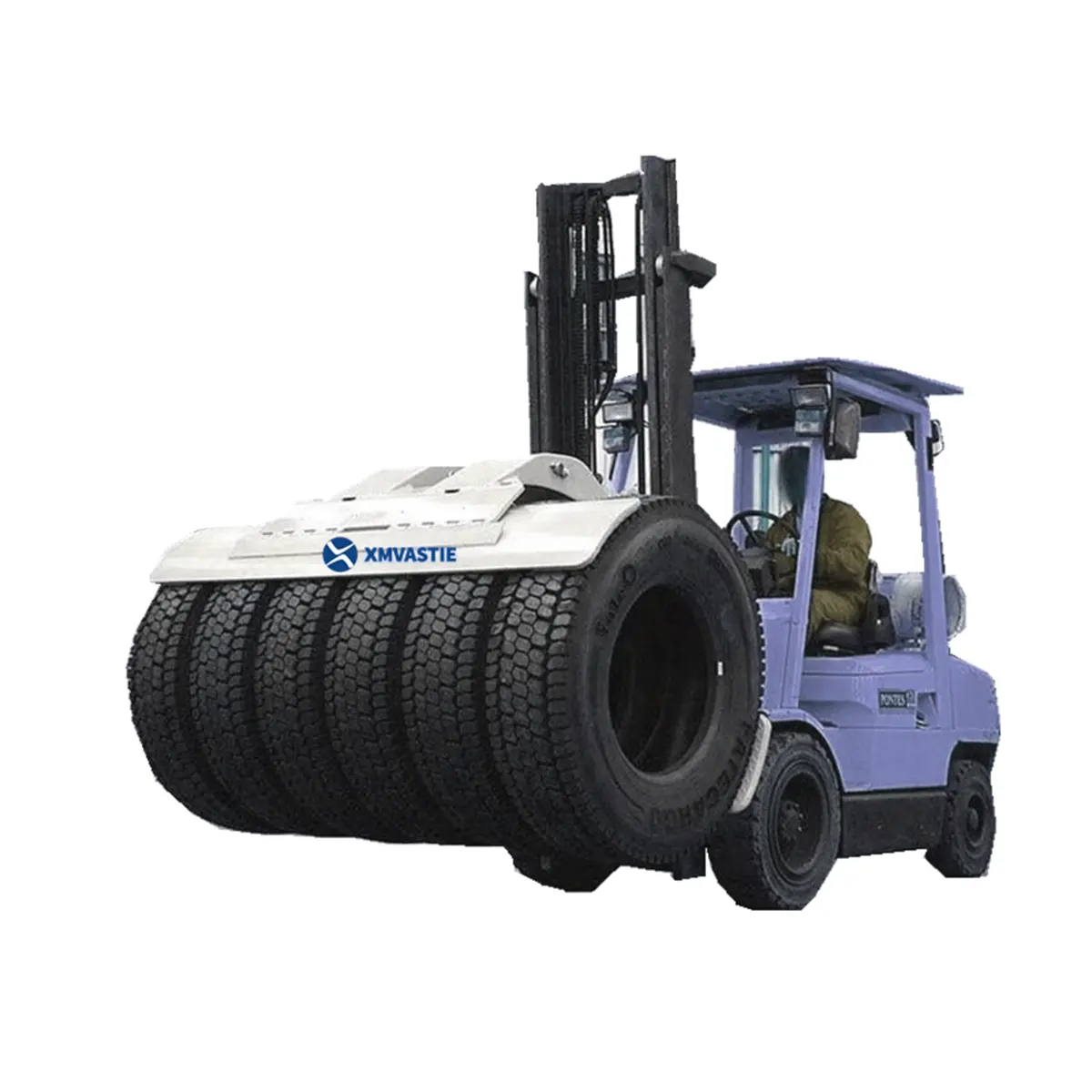 Tyre Clamp with Rotation Forklift Truck Attachment Material tyres handling equipments