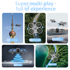 WIFI FPV遥控无人驾驶飞机四边形，带双摄像头4K，灯光控制和儿童避障 - Product Image 6
