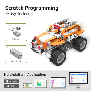 Smart Main Control <strong>Programming</strong> Bricks Robot Coding Blocks 26-in-1, APP-controlled Educational Toy for Kids 6+
