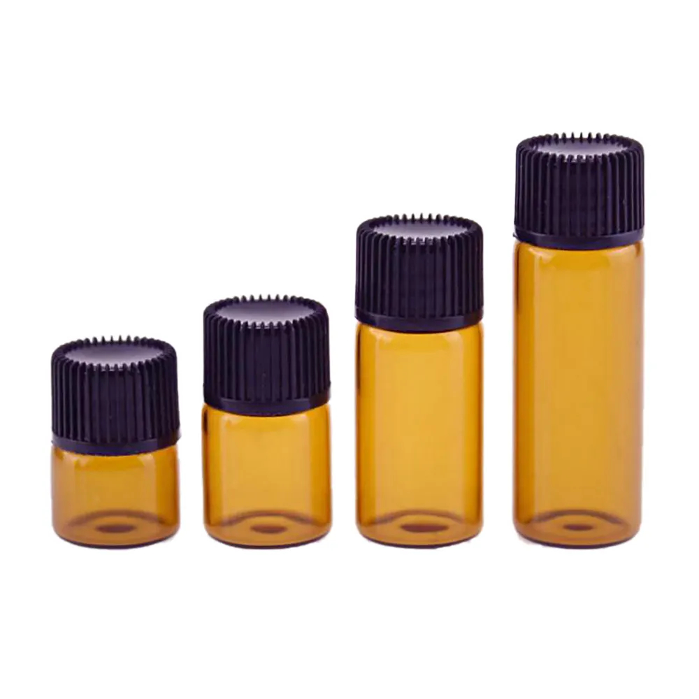 Wholesale 1Ml 2Ml 3Ml 5Ml Penisilin Botol Amber Botol Kaca dengan Screw Cap