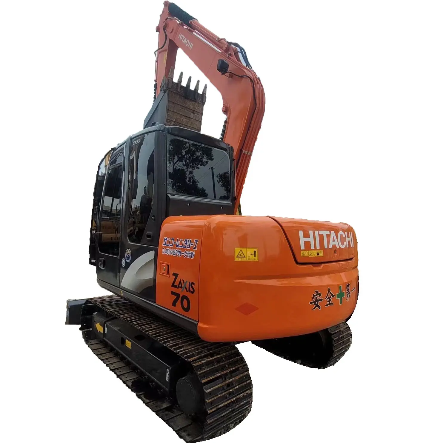 Escavatore usato Japan HITACHI 70 buone condizioni 7ton di seconda mano HITACHI 70 prezzo a buon mercato vernice originale