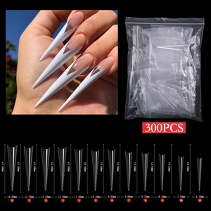 Hot <strong>Sale</strong> XL 2XL 3XL 4XL Pointed Sharp False Nails Extremely Stiletto Straight c Curve Nail <strong>Tips</strong> - Product Image 4