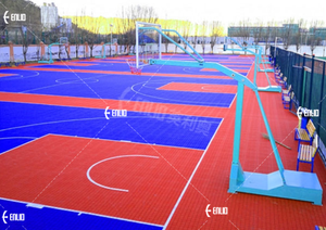 FIBA认可的专业篮球场联锁设计，由塑料软连接I制成 - Product Image 5