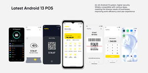 Мобильный Pos-аппарат на базе Android 13 дюймов 6,5 дюймов IPS сенсорный экран POS устройство с поддержкой считывателя кредитных карт 4G LTE - Product Image 5