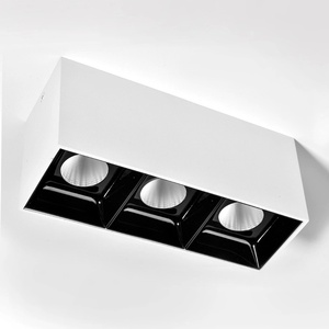 Led พื้นผิวติดตั้ง3*5วัตต์3*7วัตต์สแควร์ลงแสง3หัวดาวน์ไลท์สาม - Product Image 1