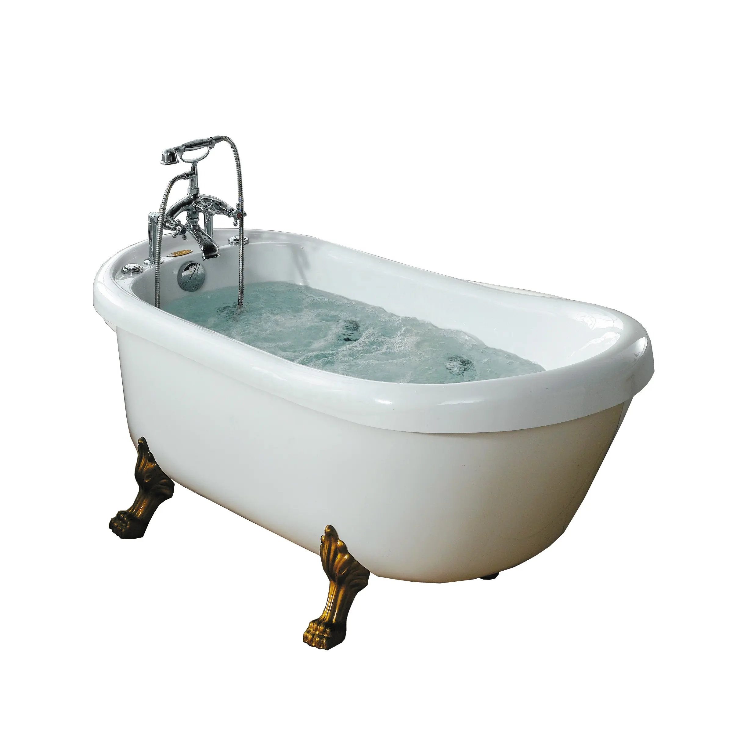 MEXDA Moderne Hôtel 1.7M Haute Qualité Chaude Baignoire Autoportante 1 Personne Whirlpool Massage Baignoire WS-062