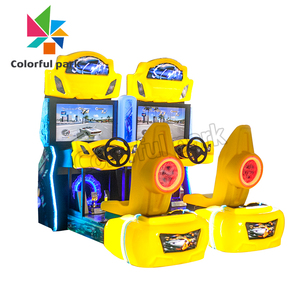 32 inç LCD iki oyuncu Outrun araba yarışı sürüş simülatörü jetonlu video oyun salonu oyun makinesi oyun alanı için - Product Image 2