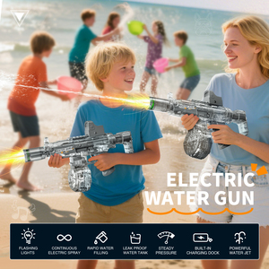 Çocuklar için 2025 elektrikli otomatik su Blaster yüksek enerjili çekim açık yaz parti plaj oyunu moda küçük oyuncak Guns - Product Image 3