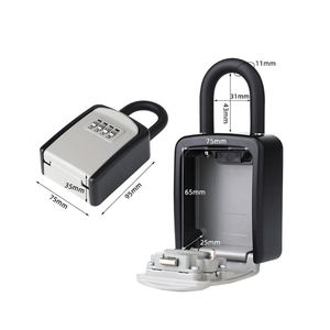 家庭办公室便携式代码4密码数字代码带手柄的钥匙锁箱 - Product Image 2