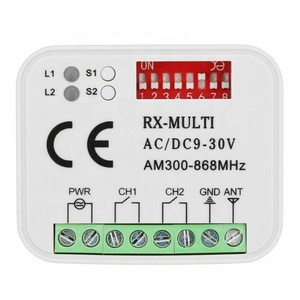Ricevitore remoto per cancello da Garage a 2 canali ricevitore RX MULTI AC/DC 9-30V per trasmettitore di controllo del cancello di comando della porta del Garage 300-900MHZ - Product Image 5