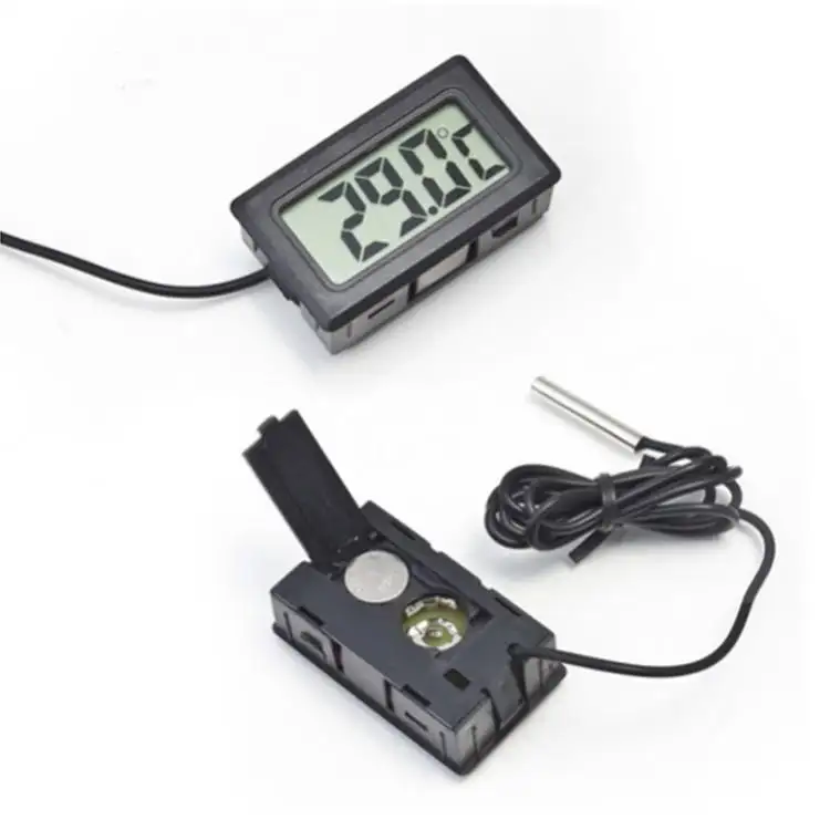 Medidor electrónico de temperatura y humedad LCD Termómetro digital adecuado para medición ambiental