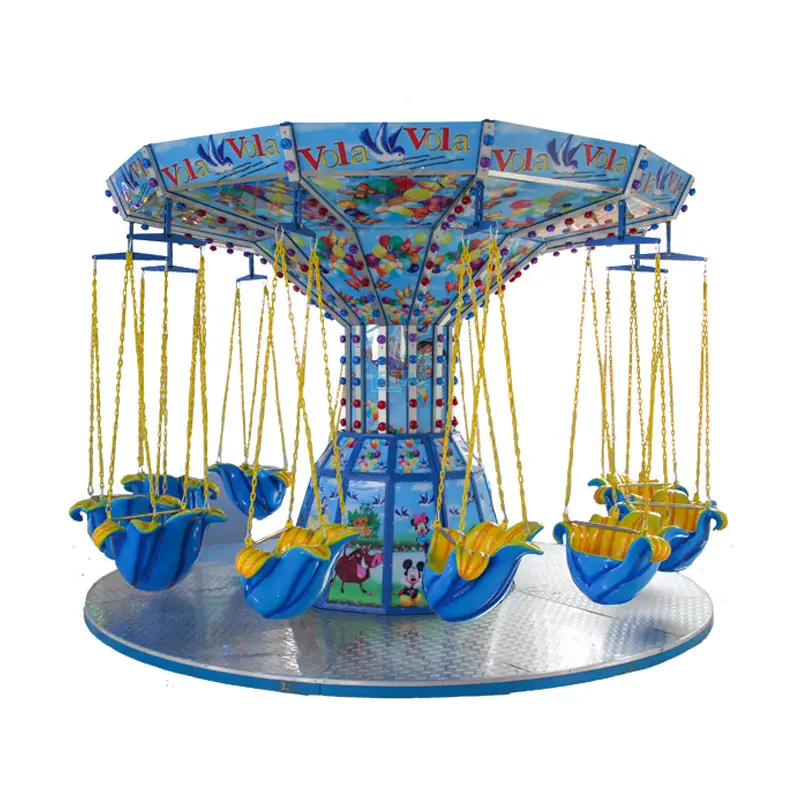 Attrezzatura da divertimento di alta qualità sedia volante per bambini Swing Ride piccola sedia volante Mini sedie volanti rotanti