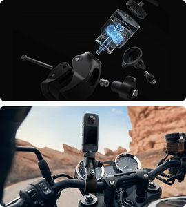オートバイバンドルユニバーサルパワフルクランプフレキシブル接着マウントInsta360 X2 X3 ONE X X2 X3 ONE R RS - Product Image 5