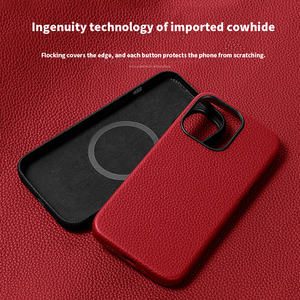 FCT时尚定制Magnetia真皮卵石外壳全纯保护手机外壳适用于Iphone 13 14 15 16 Pro Max 5g - Product Image 5