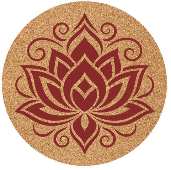 Flor de loto roja sólida