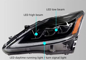 ไฟหน้ารถยนต์ LED สำหรับ06-12 Lexus IS250 IS300ไฟหน้า - Product Image 6