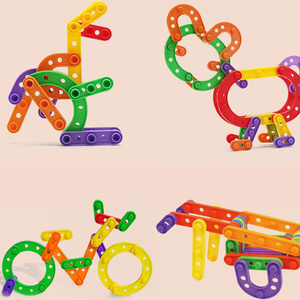 Khối Gạch Thanh Nhựa Chất Lượng Tốt Giá Rẻ Đồ Chơi Sáng Tạo Đồ Chơi Để Bàn Bằng Nhựa Cho Trẻ Em - Product Image 2