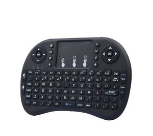 I8 Mini 2,4G inalámbrico USB teclado ratón Combo remoto de mano 3RGB LED retroiluminación para ordenador portátil PC Android TV Box Material plástico - Product Image 3